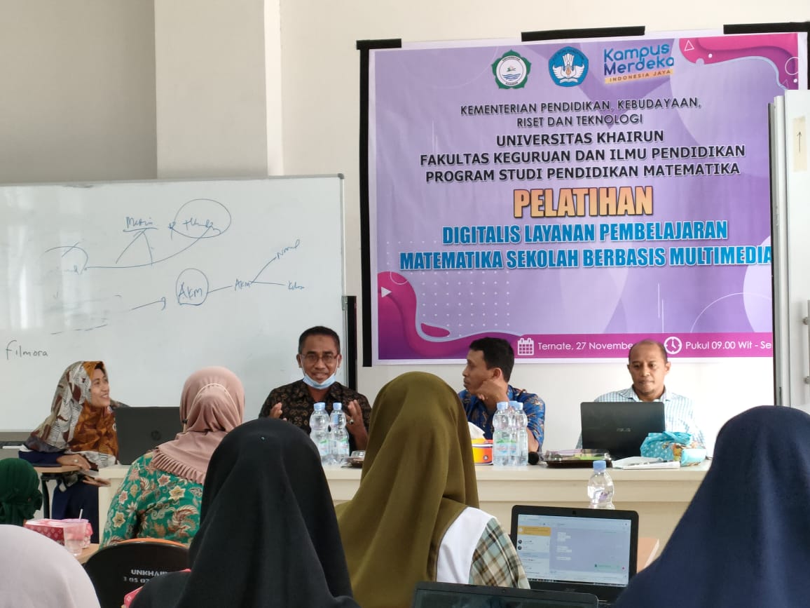 Menyongsong Revolusi Industi 5.0, Prodi Pendidikan Matematika Unkhair Gelar Pelatihan Digitalisasi Layanan Pembelajaran Matematika