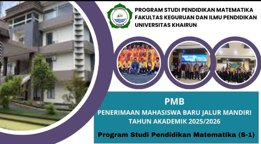 Penerimaan Mahasiswa Baru Jalur Mandiri Tahun Akademik 2025/2026 Program Studi Pendidikan Matematika